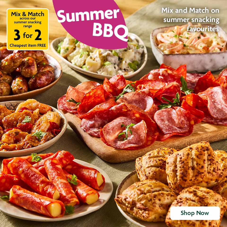 3 for 2 on Summer Snacking Favourites