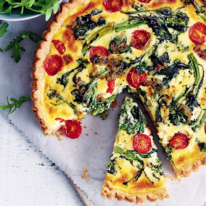 Broccoli, Tomato and Blue Cheese Tart