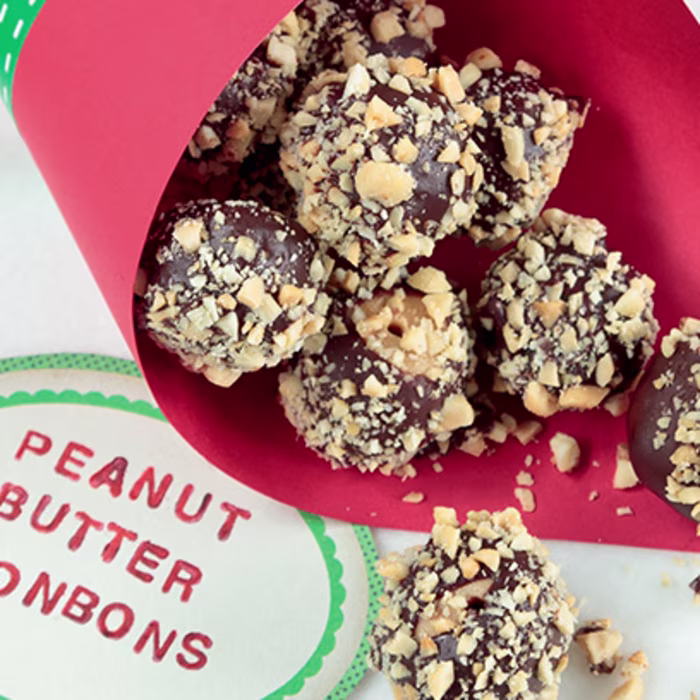 Crunchy Peanut, Toffee and Chocolate Bonbons