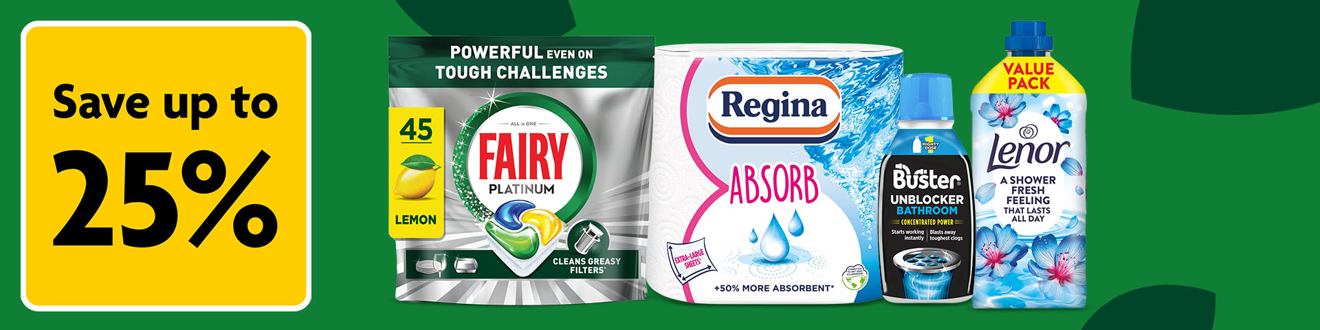 25% Off Household Essentials