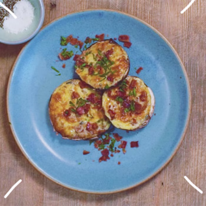 Lactofree Bacon and Cheddar Stuffed Mushrooms