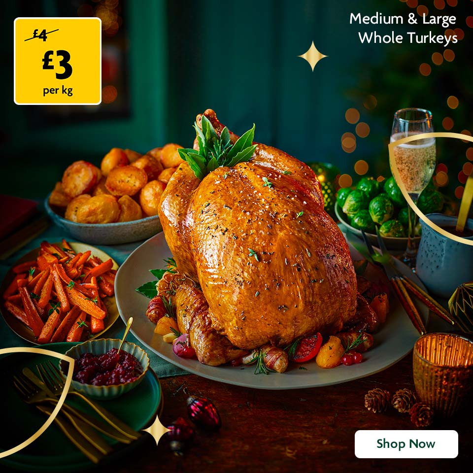 Medium & Large Whole Turkeys