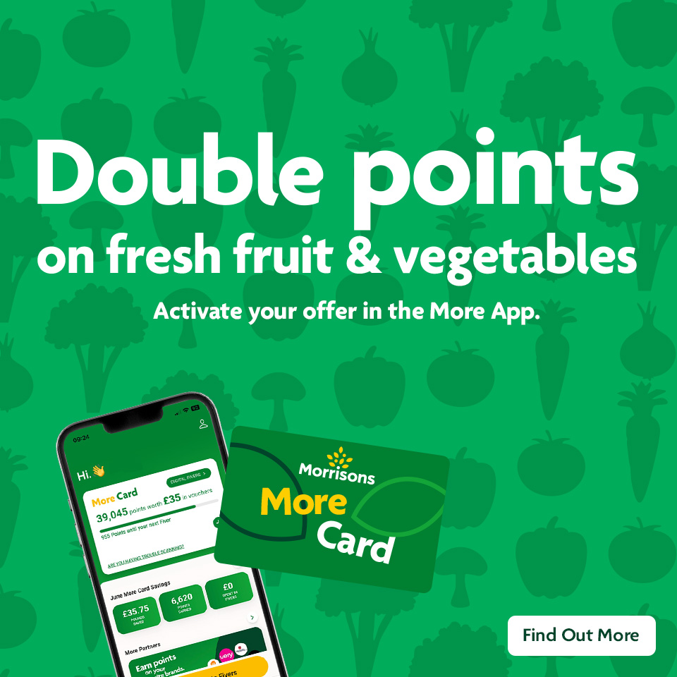 Double Points on Fresh Fruit & Vegetables
