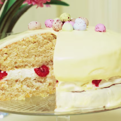 Raspberry and Lemon Easter Cake