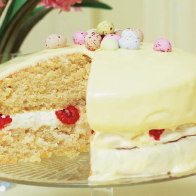 Raspberry and Lemon Easter Cake