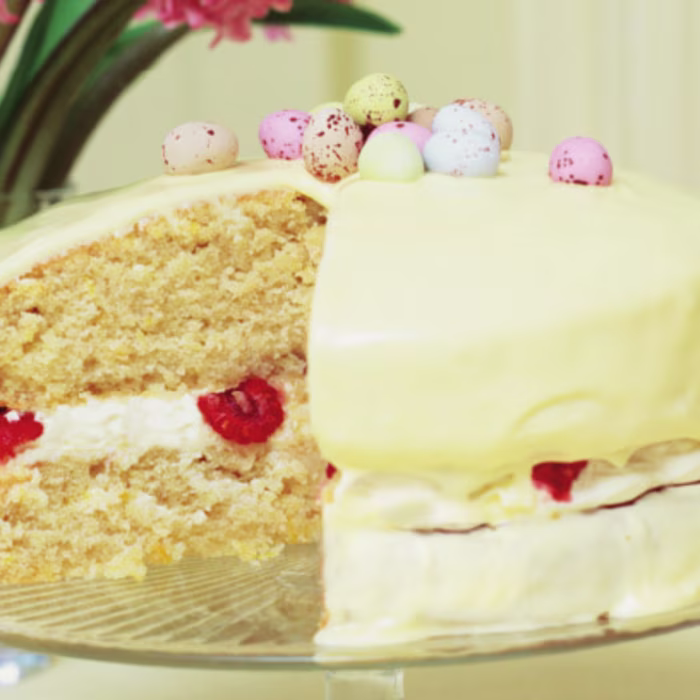 Raspberry and Lemon Easter Cake