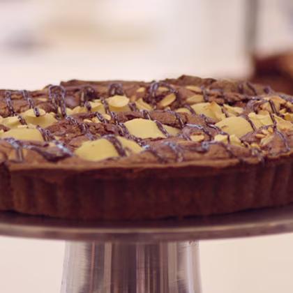 Chocolate and Pear Frangipane Tart