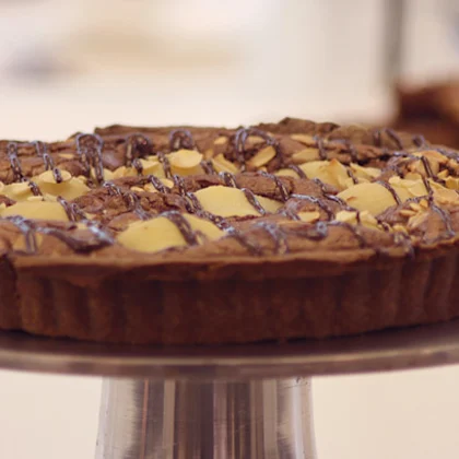 Chocolate and Pear Frangipane Tart