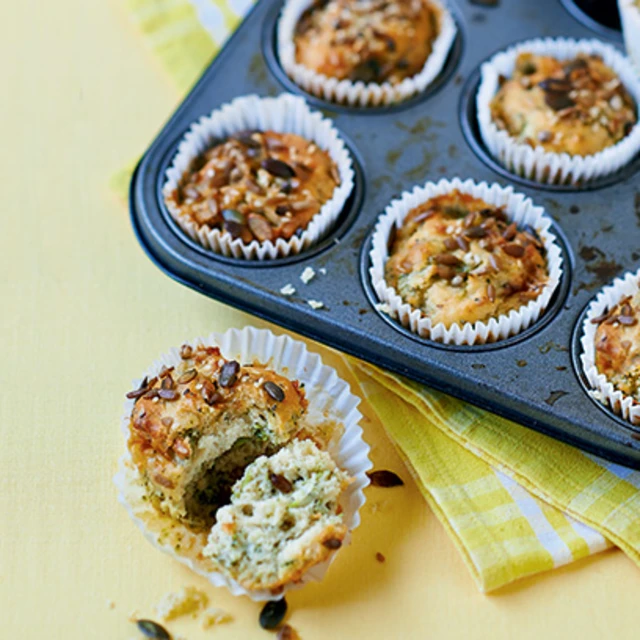 Stilton and Broccoli Muffins
