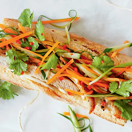 Asian-style Turkey Baguette