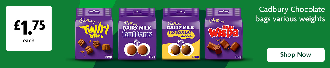 Cadbury promotional banner