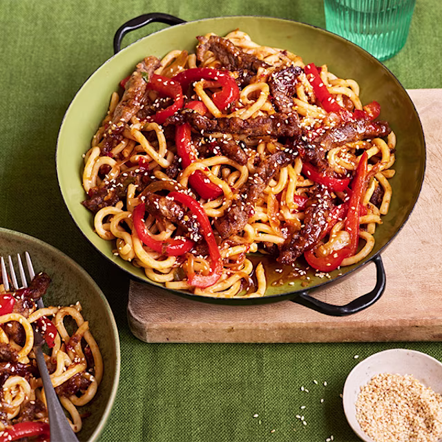 super easy one pan chilli beef