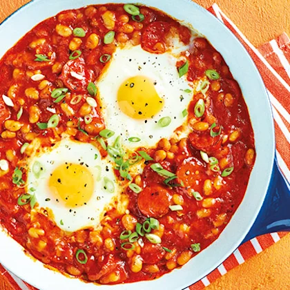 Bean Fried Eggs