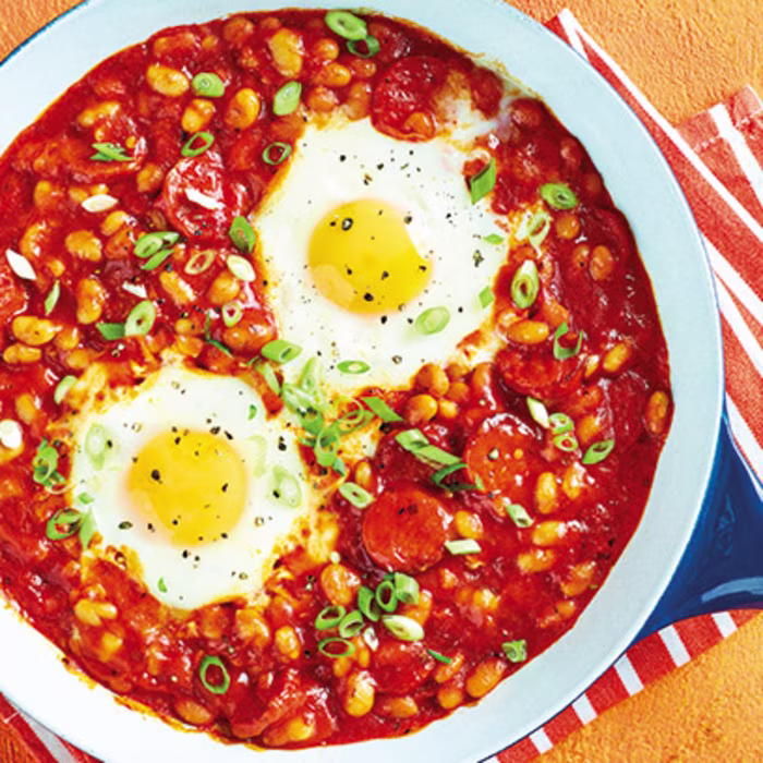Bean Fried Eggs
