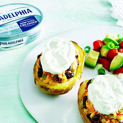 Philadelphia Smoky Jackets with Tomato Salsa
