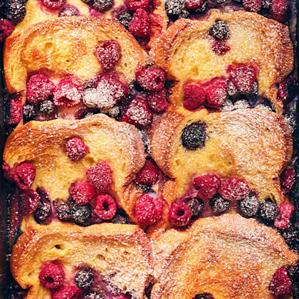 One-Tray Summer French Toast Bake