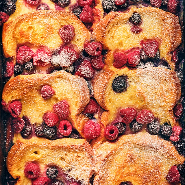 One-Tray Summer French Toast Bake