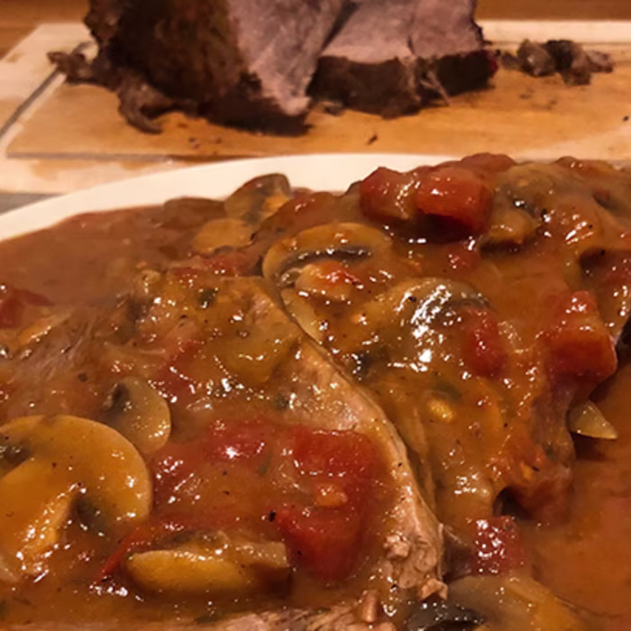 Braised Beef (Chasseur style)
