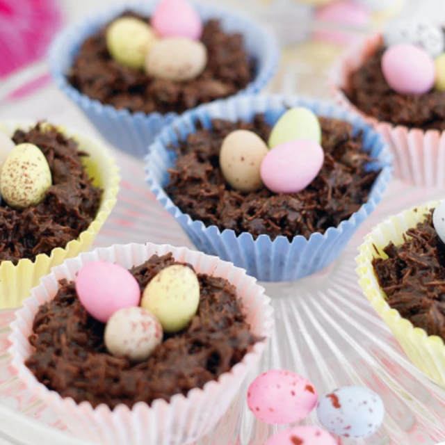 Chocolate Easter nests