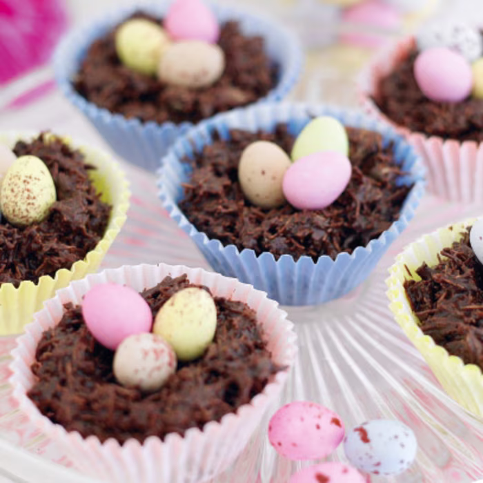 Chocolate Easter nests