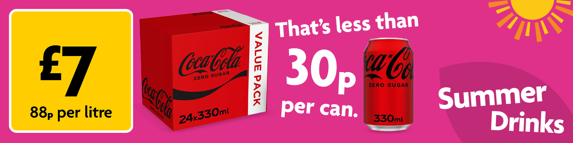 Coke Zero £7