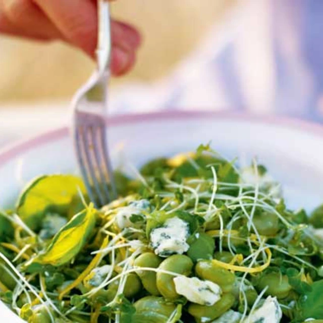 Stilton and Broad Bean Salad