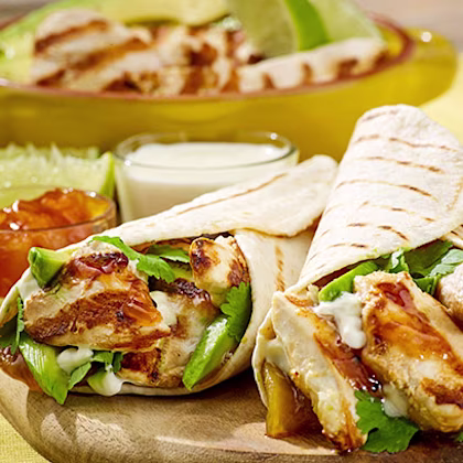 Lime, Coriander and Ginger Chicken Fajitas