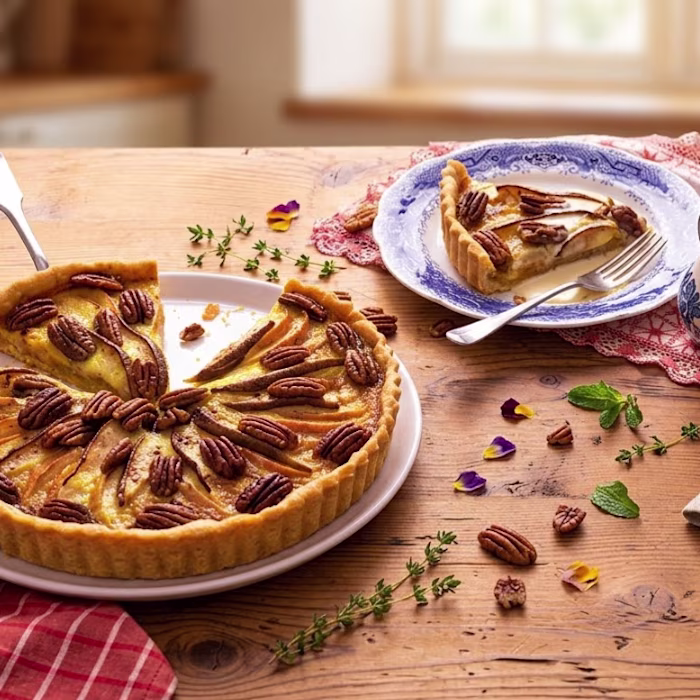 Apple, Pear and Pecan Tart