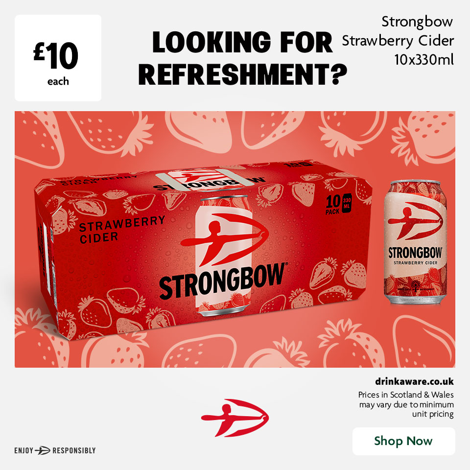 Strongbow promotional banner