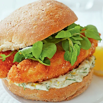 Fish Finger Butty with Lemony Mayo