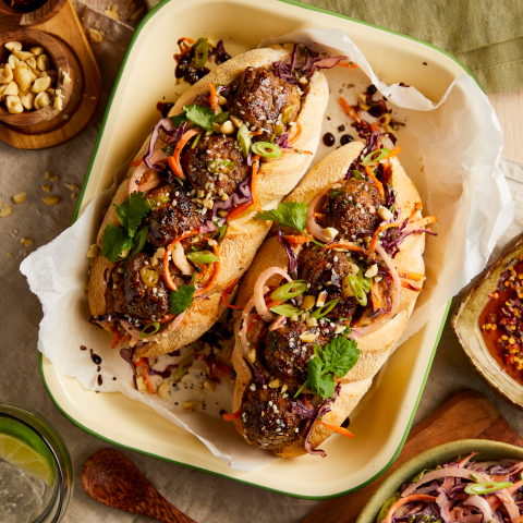 Miso Meatball Subs