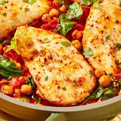 Tuscan Chicken and Chickpeas