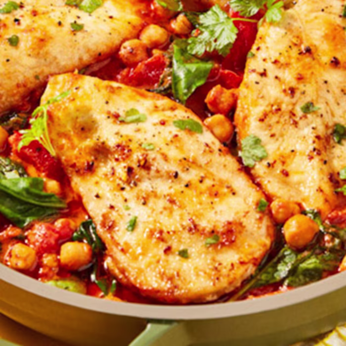 Tuscan Chicken and Chickpeas