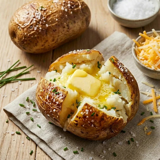 Baked Potato with melted butter