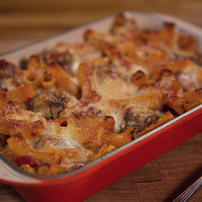 Napolina Meatball Rigatoni Pasta Bake