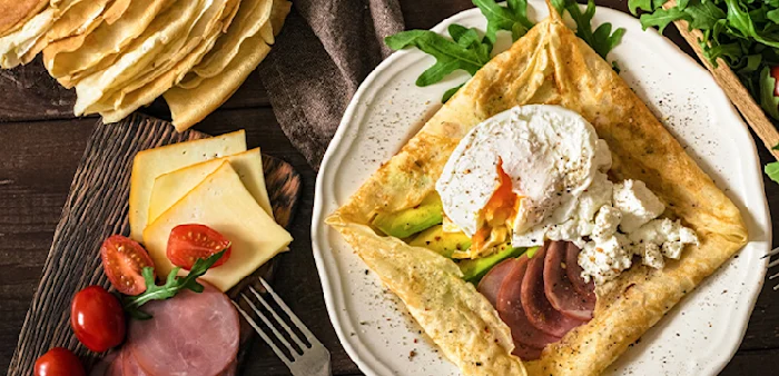 Fluffy Oat Pancakes With Hot Smoked Salmon