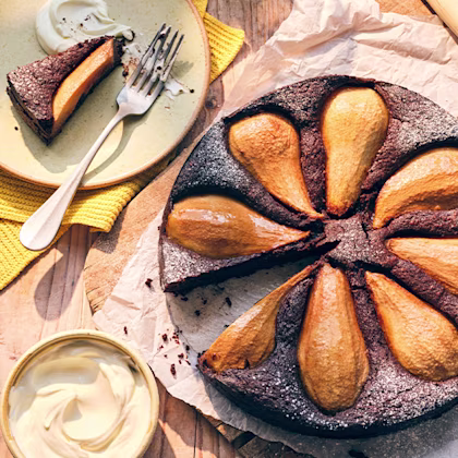 Gluten-Free Chocolate & Pear Pudding Cake