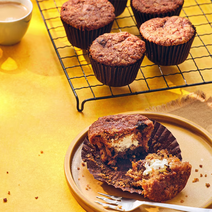 Carrot Cake Cream Cheese Muffins