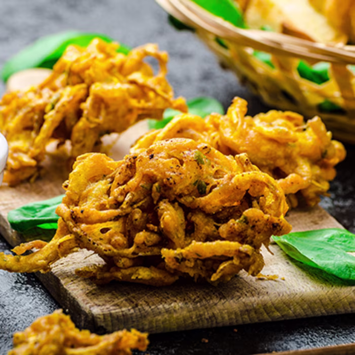 Carrot, Parsnip & Onion Bhajis
