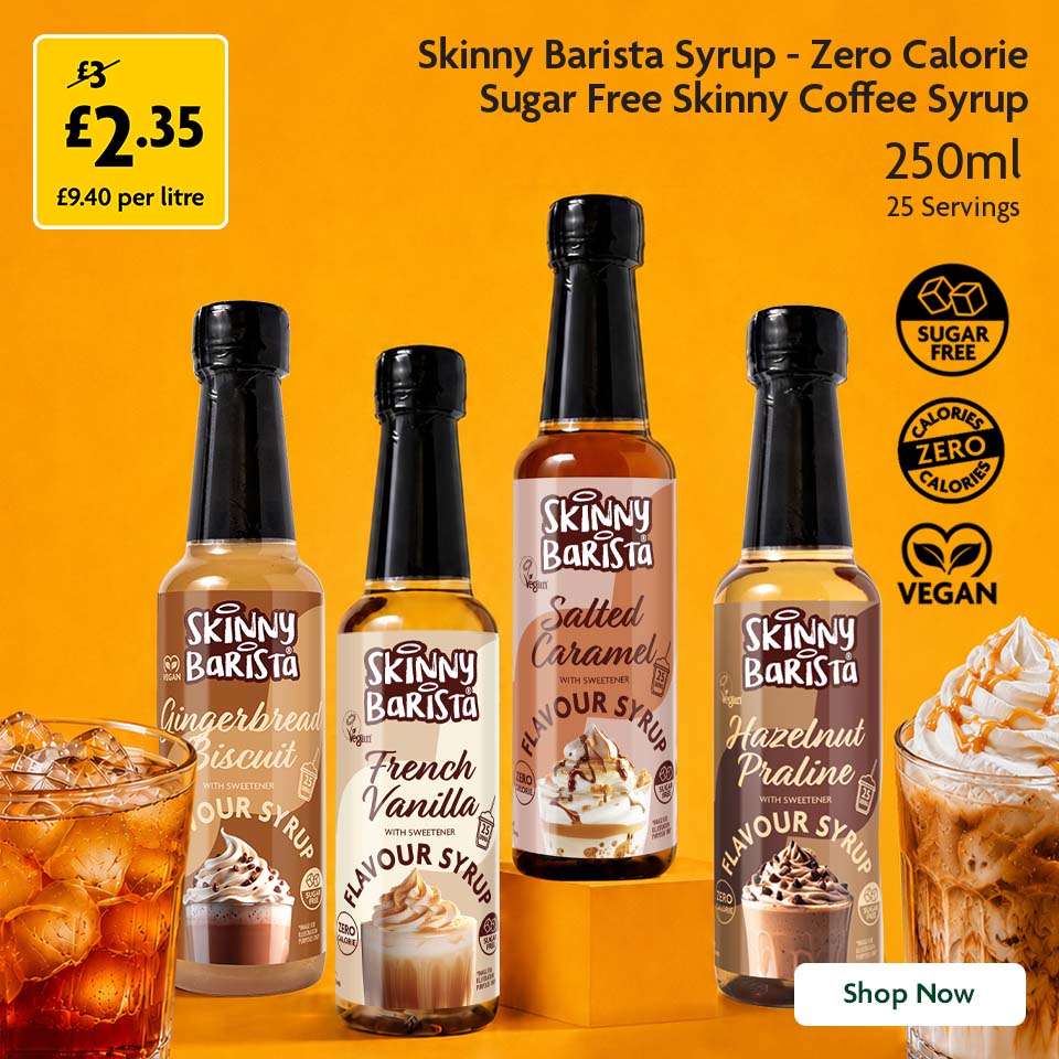 Skinny Syrup Promotional Banner