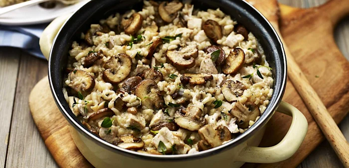 mushroom risotto