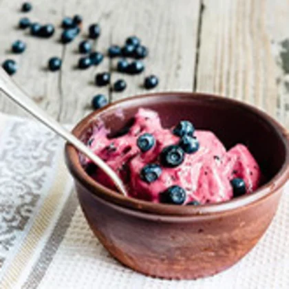 Blueberry-Cardamom Nice Cream