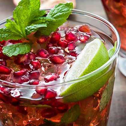 Pomegranate Mojito Mocktail