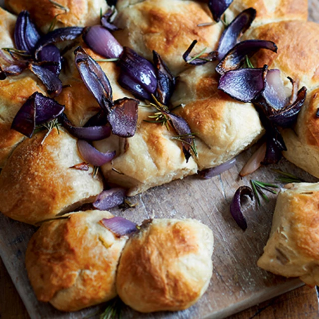 Red Onion and Rosemary Tear-and-Share Bread