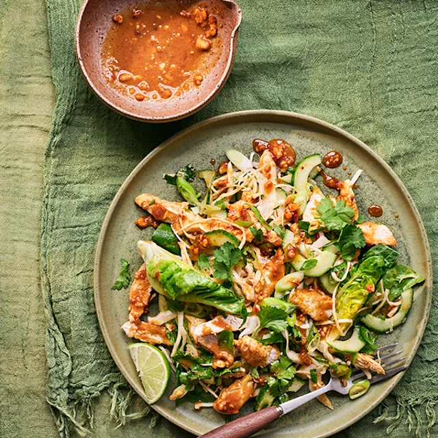 Griddled Chicken Satay Salad