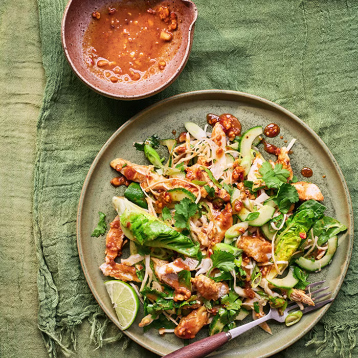 Griddled Chicken Satay Salad
