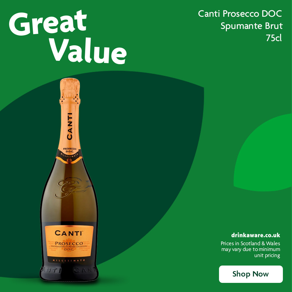 Canti Prosecco promotional banner 
