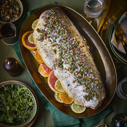 Winter Citrus Slow-Roasted Salmon