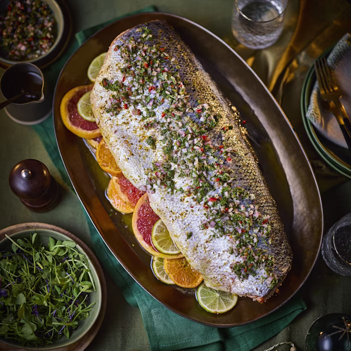Winter Citrus Slow-Roasted Salmon