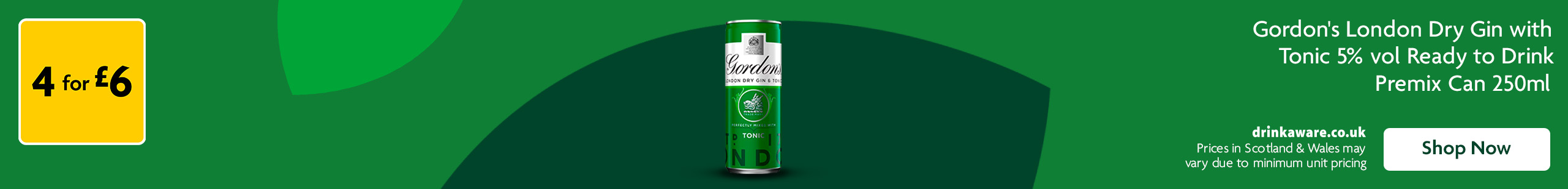 gordons promotional banner